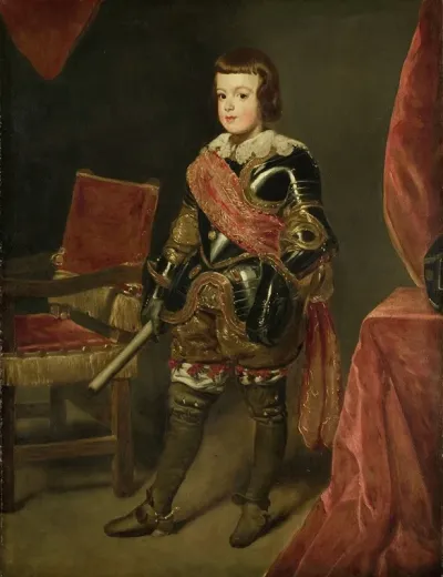 Portrait Of Prince Baltasar Carlos Son Of The Spanish King Philip Iv At Approximately 11 Years Of Age