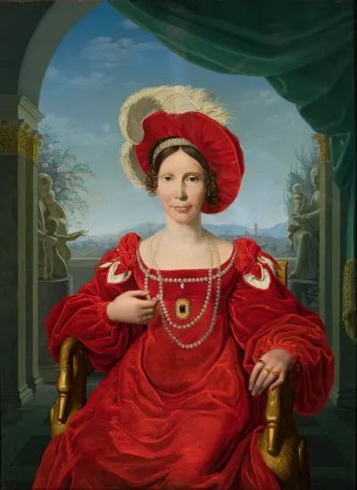 Portrait Of Princess Augusta Von Hessen Kassel