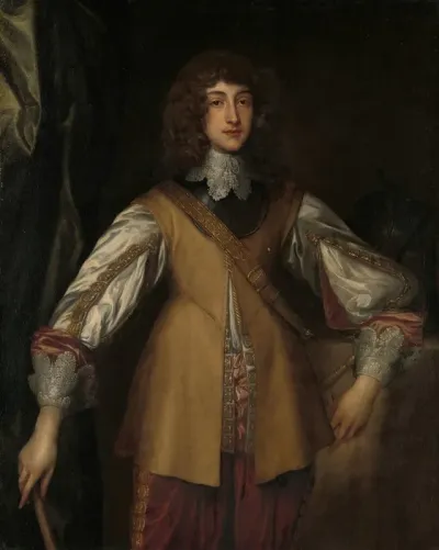 Portrait Of Rupert 1619 1682 Prince And Count Palatine Of The Rhine And Duke Of Cumberland In Combat Dress