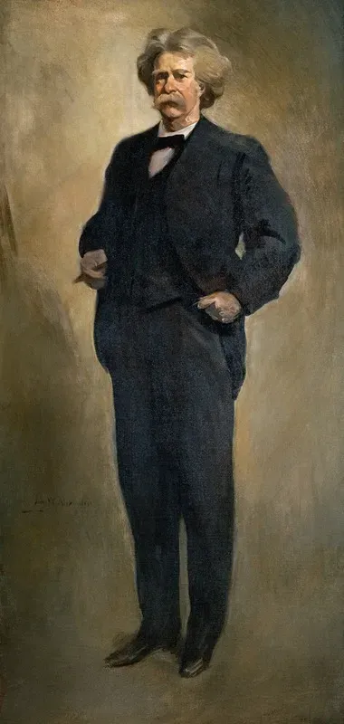 Portrait Of Samuel L Clemens Mark Twain