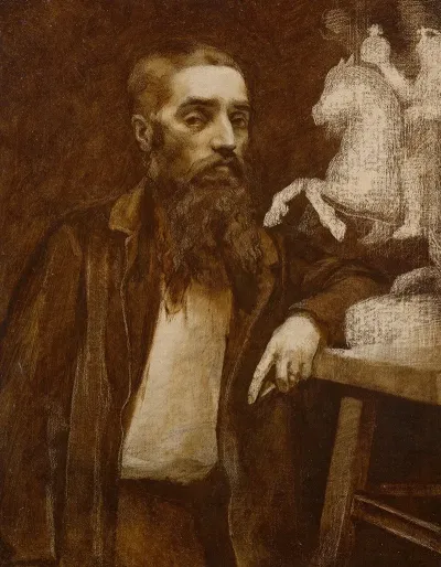 Portrait Of Sculptor Armand Le Veel