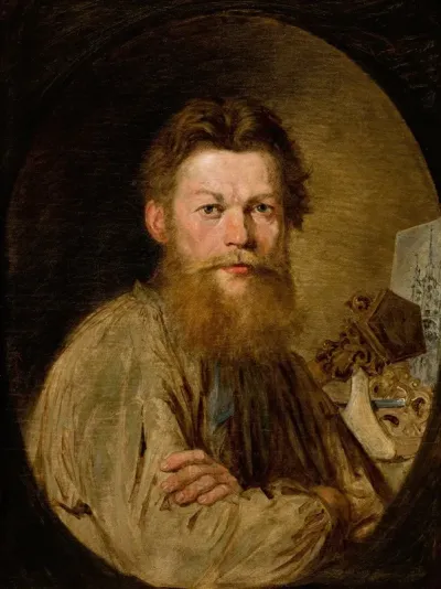 Portrait Of Sculptor Kazimierz Wakulski