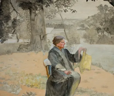 Portrait Of Sister Helena In The Garden
