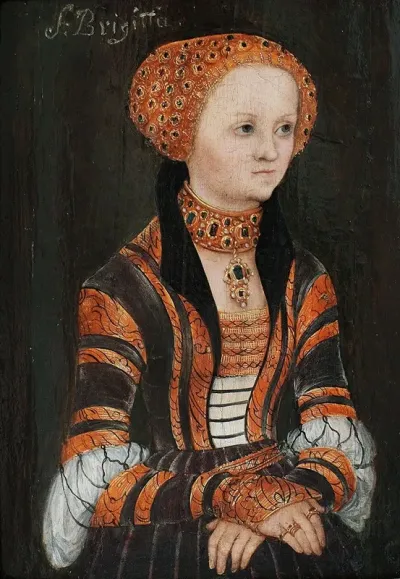 Portrait Of St Bridget Of Sweden