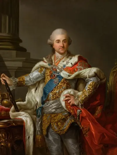 Portrait Of Stanislaus Augustus Poniatowski In Coronation Robes