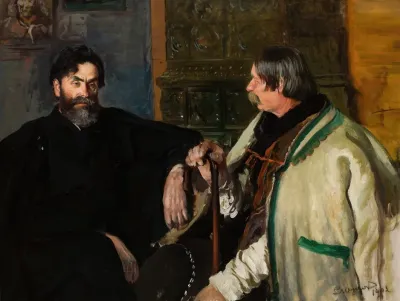 Portrait Of Stanislaw Witkiewicz With Wojciech Roj