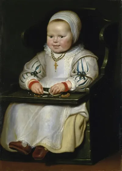 Portrait Of Susanne De Vos The Painters Third Daughter