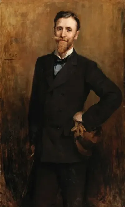 Portrait Of T P Gill Journalist Secretary Department Of Agriculture And Technical Instruction