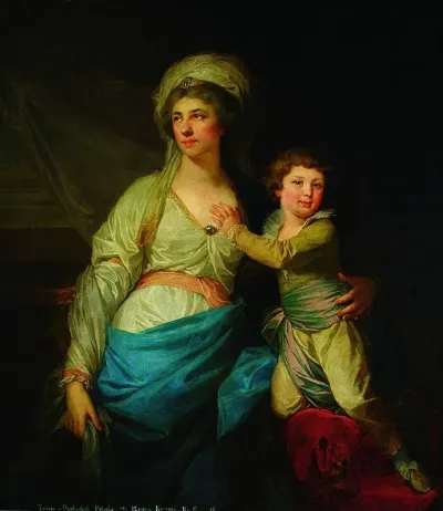 Portrait Of Teresa Potocka Nee Ossolinska With Uncle Alfred