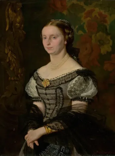 Portrait Of Terezia Ujhazy Nee Prissnitzova