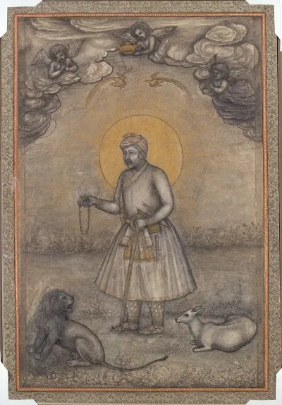 Portrait Of The Aged Akbar