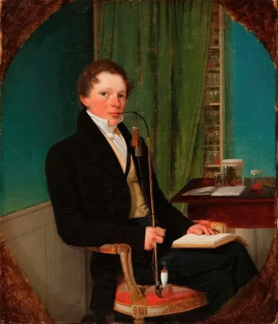 Portrait Of The Anatomist Henrik Carl Bang Bendz The Artists Brother