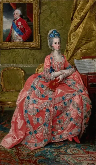 Portrait Of The Archduchess Maria Amalia Of Austria Duchess Of Parma