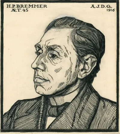 Portrait Of The Art Historian H P Bremmer