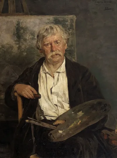 Portrait Of The Artist Cesar De Cock