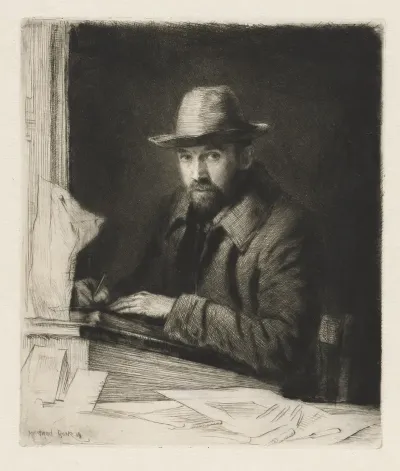 Portrait Of The Artist In A Hat No 2
