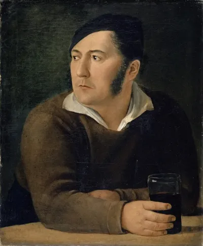 Portrait Of The Artists Brother Leonhard Miville Keller