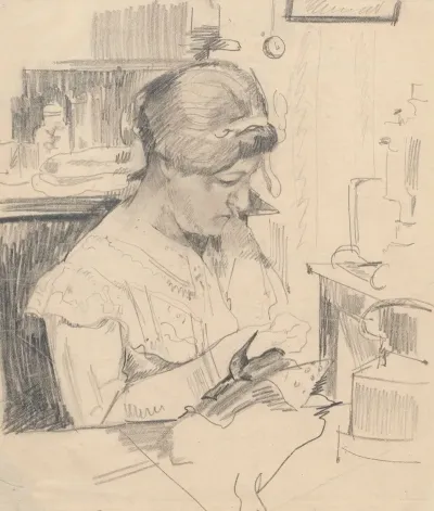 Portrait Of The Artists Mother Michalina Waliszewska