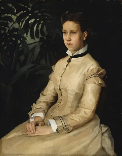 Portrait Of The Artists Sister Ellen Edelfelt