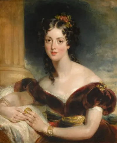 Portrait Of The Artists Sister Sarah Wyatt Gray Nee Wood B 1812 2