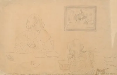 Portrait Of The Artists Sister Waleria And Brother Wlodzimierz