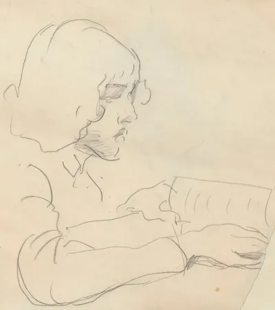 Portrait Of The Artists Sister Waleria With A Book