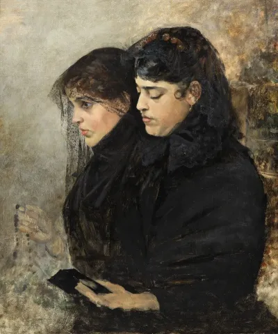 Portrait Of The Artists Wife And Sister In Law