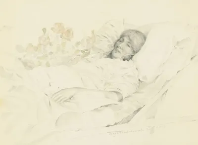 Portrait Of The Artists Wife Lydia Vytchegjanine 1889 1960