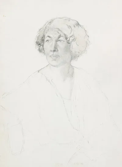 Portrait Of The Artists Wife Lydia Vytchegjanine 2