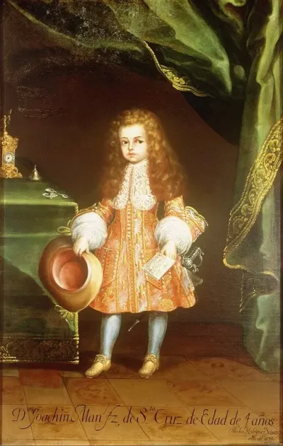 Portrait Of The Child Joaquin Manuel Fernandez De Santa Cruz