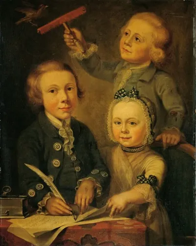 Portrait Of The Children Of Barend Goudriaan