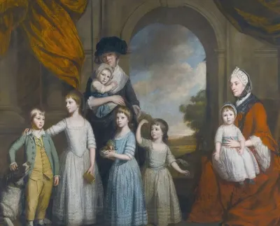 Portrait Of The Children Of William Craven 6th Baron Craven