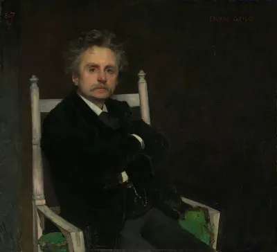 Portrait Of The Composer Edvard Grieg