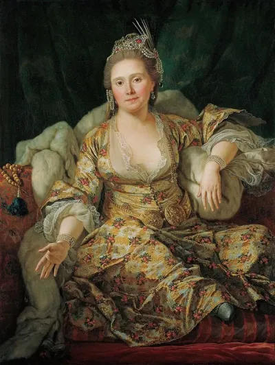 Portrait Of The Countess Of Vergennes In Turkish Attire