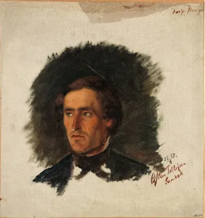 Portrait Of The Farmer Osten Tollefsen From Sandaak