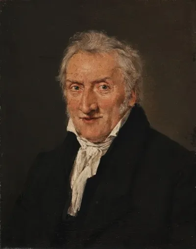 Portrait Of The Flower Painter C D Fritzsch