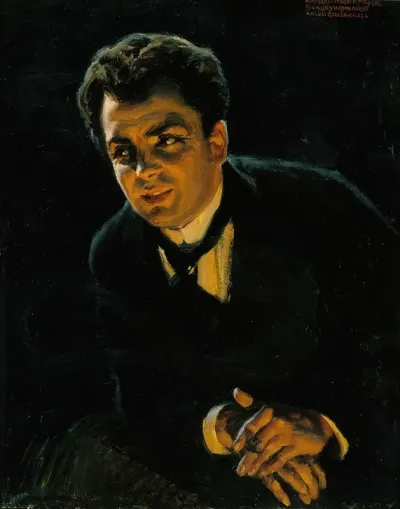 Portrait Of The German Actor Rudolf Rittner