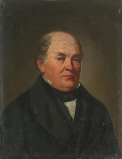 Portrait Of The Glass Merchant Johann Spiegelhalder
