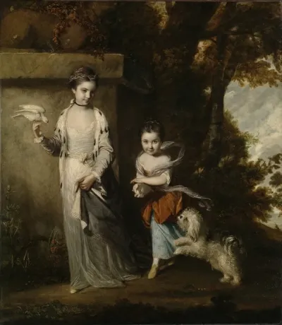 Portrait Of The Ladies Amabel And Mary Jemima Yorke
