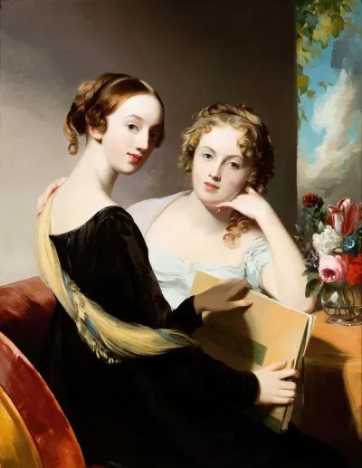 Portrait Of The Misses Mary And Emily Mceuen