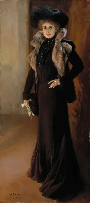 Portrait Of The Opera Singer Aino Ackte