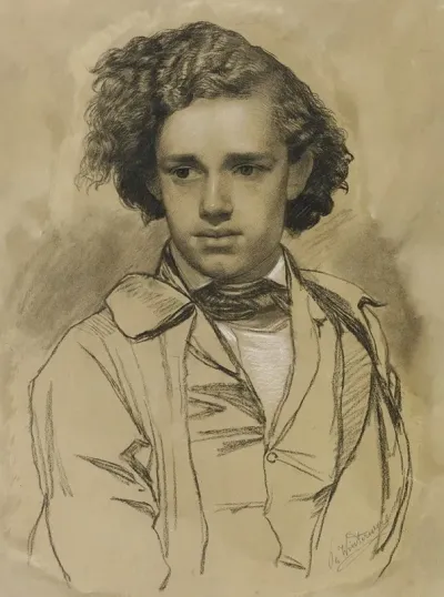 Portrait Of The Painter Albert Hendschel