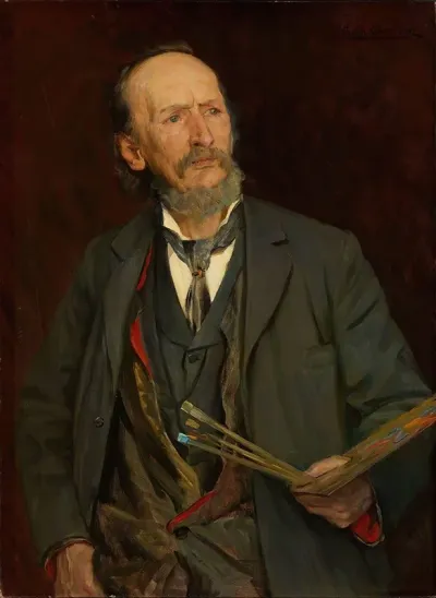 Portrait Of The Painter Amaldus Nielsen