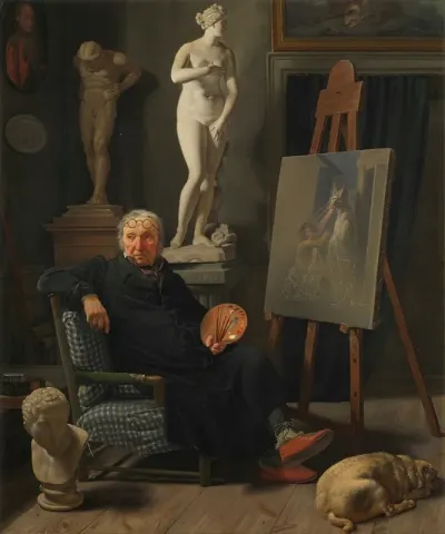 Portrait Of The Painter C A Lorentzen