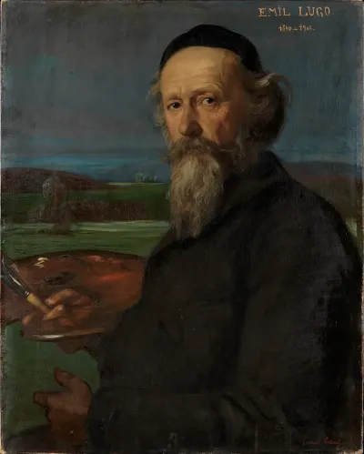 Portrait Of The Painter Emil Lugo