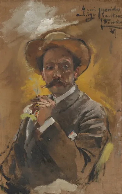 Portrait Of The Painter Francesco Santoro Rome