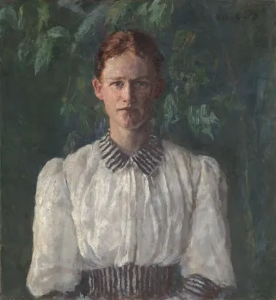 Portrait Of The Painter Helga Ring