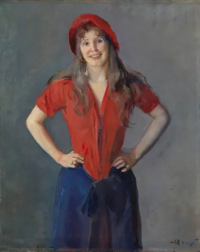 Portrait Of The Painter Oda Krohg B Lasson