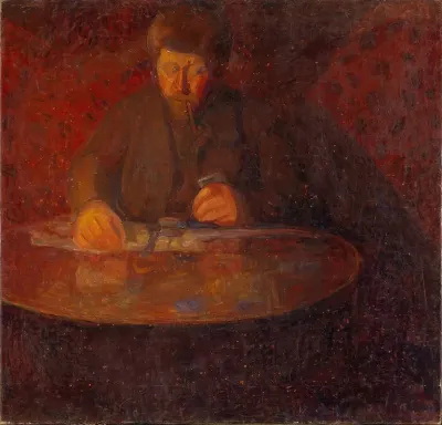 Portrait Of The Painter Wilhelm Wetlesen