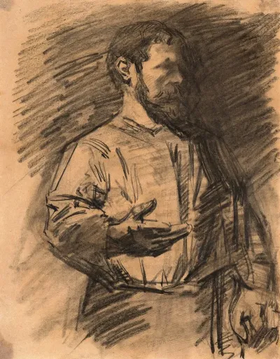 Portrait Of The Poet Auguste Quercy